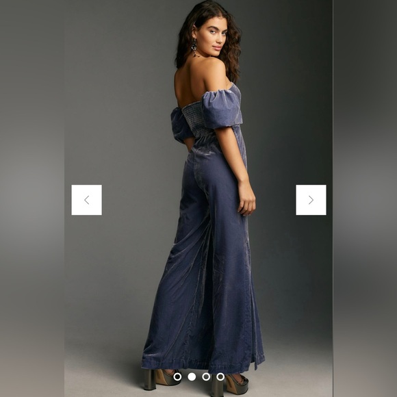 Anthropologie Velvet Jumpsuit - Picture 4 of 8